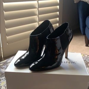 Manolo Blahnik patent booties
